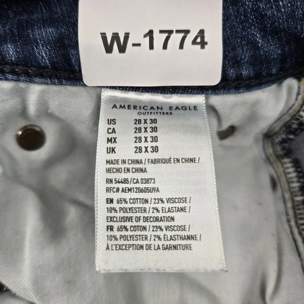 American Eagle‎ Men Jeans 28X30 Blue Denim NEXT LEVEL AIRFLEX Skinny 28